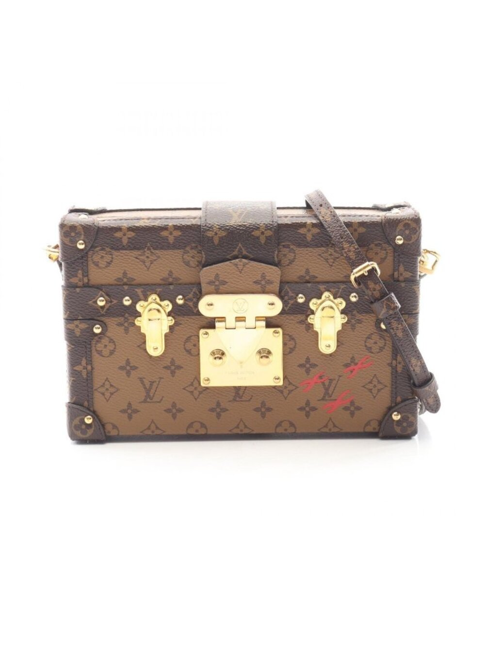 Louis Vuitton Shoulder Bag Petite Malle Monogram Reverse